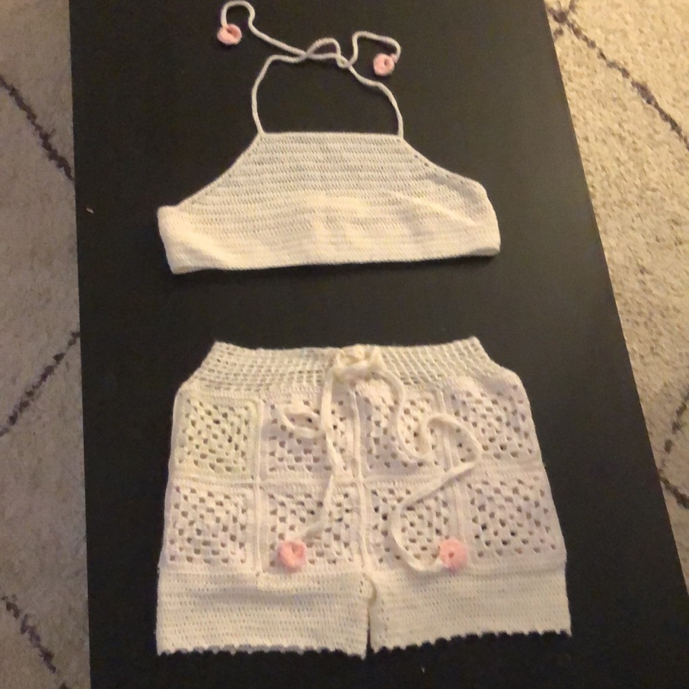 New handmade Crochet boho bohemian beach set